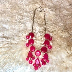 Macy's Hot Pink Bubble Necklace